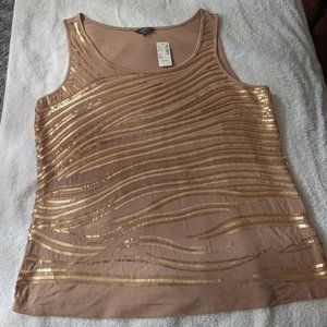 Reitmans Sequined Tank Top Size Large
